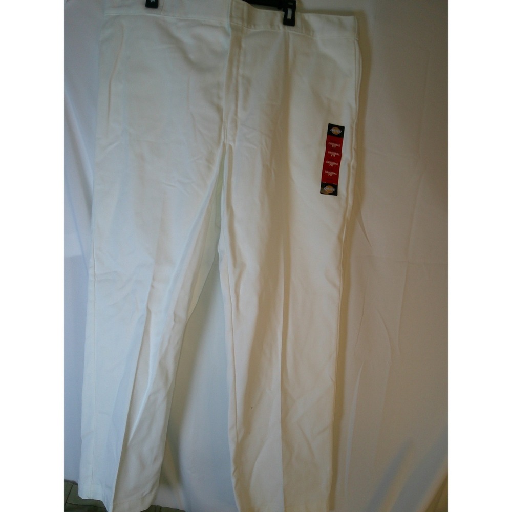 Dickies 874 Original Fit‎ White Work Pants Mens 44x30 NWT $30 874WH